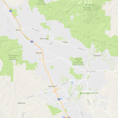 Tutors Near Me Danville Map of Tutoring Area Covered by AJ Tutoring