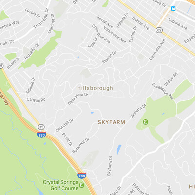 Tutors Near Me Hillsborough Map of Hillsborough Area Served by AJ Tutoring