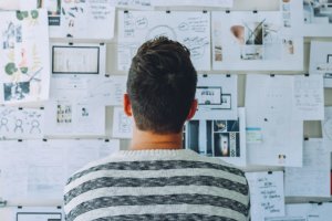 Person brainstorming